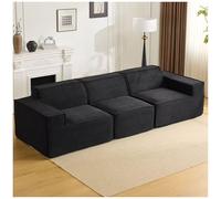 Modular Sectional Sofa, Deep Seat Memory Foam Couch, Corduroy Fabric, Modern 3-Seater for Living Room, Bedroom, Home Office