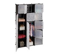 Modular shelving unit wardrobe Multi-Compartment Shelf 11 Compartments