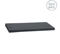 Argon Tableware Modular Slate Table Runner - 150 x 25cm - Black Natural Slate Dining Mat Decorative Long Dinner Table Centre Piece Platter for Kitchens, Bar, Restaurant, Weddings, Events