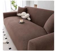 Modular Sofa 1/2/3 Seater with Armrests High Elastici Waterproof NonSlip & Washable PetFriendly for Living Room (Brown 90140 cm)