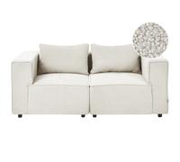 Beliani Modular Sofa 2 Seater AXEBO Off-White Boucle, White