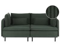Modular Sofa 2 Seater EGERIS Corduroy Dark Green