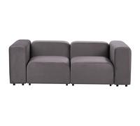 Modular Sofa 2 Seater FALSTERBO Velvet Dark Grey