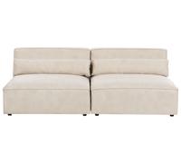 Modular Sofa 2 Seater HELLNAR Velvet Light Beige