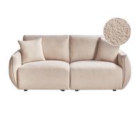 Modular Sofa 2 Seater MESNALI Boucle Beige