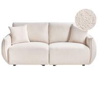 Modular Sofa 2 Seater MESNALI Boucle Off-White