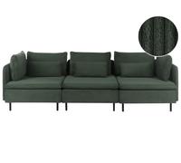 Modular Sofa 3 Seater EGERIS Corduroy Dark Green