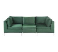 Modular Sofa 3 Seater EVJA Velvet Green