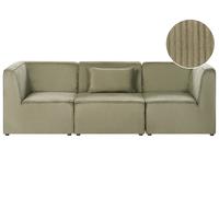 Modular Sofa 3 Seater LEMVIG Corduroy Green