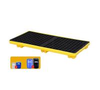 Modular Spill Containment Pallet 17 Gallon Oil Spill Tray Leak Proof Design Essential Drum Spill Prevention Heavy Duty & Versatile Safety Solution for Industrial Use