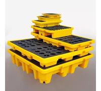 Modular Spill Containment Pallet - Customizable Industrial Platform for Warehouses & Factories, Effective Spill Control Solution (49x35x9cm)