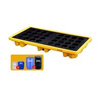 Modular Spill Containment Pallet Tray for Oil Tanks 17" Anti Leak Design Essential Drum Spill Prevention & Control Reliable Oil Spill Solution
