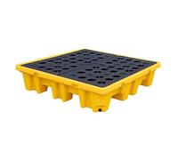 Modular Spill Containment Platform - 130x130x30cm Industrial Sump for Emergency Management, Spill Control Solution for Safety Compliance, Heavy-Duty Spill Kit, 17 Specs