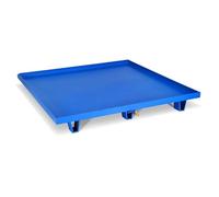 Modular Spill Containment Platforms with Drain Outlet, Industrial Oil Drum Storage Solution for Leak Prevention and Safety