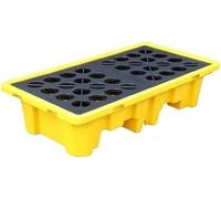 Modular Spill Containment Tray, Polyethylene Spill Collection Pallet(130x68x30cm)