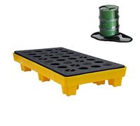 Modular Spill Containment Tray, Spill Containment Pallet Leakproof Polyethylene Tray(120x60x17 CM)