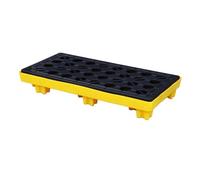 Modular Spill Pallet 123x105x17cm Leak Proof Drum Containment Tray Heavy Duty Oil Tank Sump Platform Industrial Grade Polyethylene Safety Storage Solution