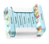 Modular Stackable Dose Keeper with 28 Sections for Morning Noon Evening Night Portions Fill Removable Tray First Box