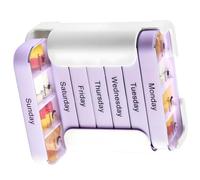 Modular Stackable Dose Keeper with 28 Sections for Morning Noon Evening Night Portions Fill Removable Tray First Box