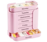 Modular Stackable Dose Keeper with 28 Sections for Morning Noon Evening Night Portions Fill Removable Tray First Box