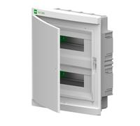 Modular switchgear Elegant 2x12 surface IP40 PE+N door white 2435-00