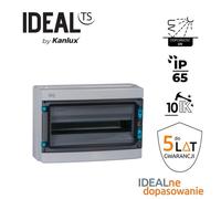 Modular switchgear material 1x18 surface IP65 IK10 N+PE II class door 38453