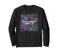 Modular Synthesizer Patch Cables Don't Lie Long Sleeve T-Shirt
