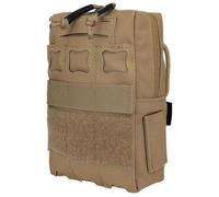 Modular Tactical Attachment Pouch, Outdoor Utility Tool Bag with Power Bank Pocket, Lightweight Portable Gear Organizer for Travel(Brown)