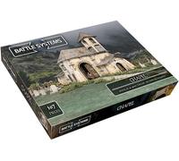 Battle Systems - Modular Fantasy Scenery - Perfect for Roleplaying and Wargames - Multi Level Tabletop Terrain for 28mm Miniatures - Colour Printed Model Diorama - DnD (Chapel)