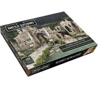 Battle Systems - Modular Fantasy Scenery - Perfect for Roleplaying and Wargames - Multi Level Tabletop Terrain for 28mm Miniatures - Colour Printed Model Diorama - DnD (Ruined Monastery)