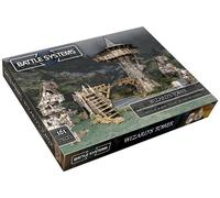 Battle Systems - Modular Fantasy Scenery - Perfect for Roleplaying and Wargames - Multi Level Tabletop Terrain for 28 mm Miniatures - Colour Printed Model Diorama - DnD Warhammer (Wizards Tower)