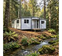Modular Tiny Homes For Sale - Expandable Prefab Container Cabin, Portable Steel Frame House For Workspace, Storage, Farm, Outdoor Living