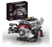 Modular Toy with V8 Motor, App Controlled Combustion Model Kit with Rechargeable Motor, Experimental Physics Toy for Adults, Children, Boys and Girls (664 Pieces)