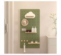 Modular Wooden Pegboard Display, Wall Pegboard Combination Kit for Kitchen, Office, Bathroom Organizer
