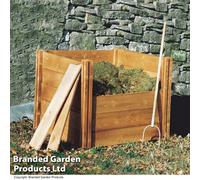 Modular Wooden Square Compost Bin, 573 Litre Capacity, Easy To Assemble, Made From Sustainable Wood, Ideal For Composting