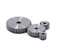 Module 1 Spur Gear 8-19 Teeth Thick 10mm 45# Carbon Steel Pinion Process Hole 1Pcs(13Teeth(Bore 6mm)