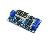 Module de relais temporisé 1-10pcs DC12V 24V Dual LED Digital Time Delay Relay Trigger Cycle Timer Switch Circuit Board Timing Control Module DIY(2pcs)