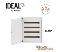 Module distributor metal 4x24 surface-mounted ideal TS 32638