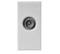 Module IEC Male - Coax WHT, Wall Plates/Outlets Aerial Satellite Equipment, 1 Piece in Pack - MW700/M