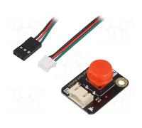 Module robotics: button; Gravity; 3.3÷5VDC; digital; 22x30mm; red DF-DFR0029-R |
