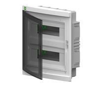 Module switchgear Elegant 2x12 surface IP40 N+PE smoke doors 2435-01
