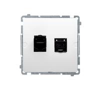 MODULE WHITE COMPUTER SOCKET 2X UAE 8 CAT.6 BASIC BM62.01/11