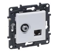 MODULE WHITE MULTIMEDIA SOCKET TV TYPE "F" NILOE STEP 863177