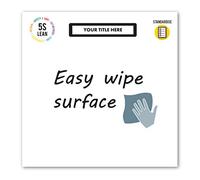 MODULEAN™ Shadow Boards - 5S Lean Compliant Shadow Boards & Vis Comm Boards for The Workplace (White, Board 3 Magnetic Easy Wipe Board)