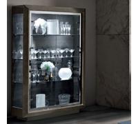 Modum Elite Silver Birch Italian 2 Door Vitrine