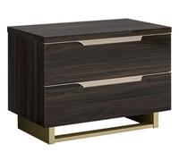 Modum Smart Walnut Italian 2 Drawer Maxi Bedside Cabinet