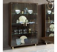 Modum Volare Walnut Italian 2 Door Vitrine