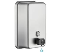 Modunful Commercial Wall Mounted Soap Dispenser - Stainless Steel Bathroom Wall Soap Dispenser - Anti-Leak Pump and Corrosion Resistant Hand,1100ML