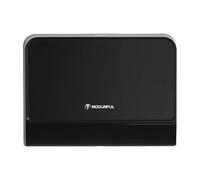 Modunful Paper Towel Dispenser Wall-Mounted,No Drill Multifold Hand Towel Dispenser for Bathroom Kitchen Office，Z-Fold/C-Fold/Trifold Paper Towel Holder Two Ways to Unlock,Black