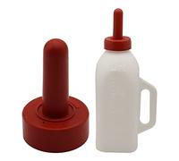 MODUODUO Calf Bottle with a Replacement Nipple 2.11 Quart Milk Feeder Nursing Feeding Bottle